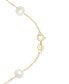 Фото #3 товара EFFY Collection eFFY® Cultured Freshwater Pearl Station 18" Necklace in 14k Gold (5-1/2mm)