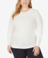 Фото #1 товара Plus Size Softwear with Stretch Long Sleeve Top
