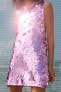 Фото #8 товара Короткое платье с пайетками ZARA