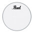 Pearl Bass Drum Front Head 18", white, w/logo