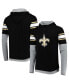 Фото #1 товара Men's Black New Orleans Saints Long Sleeve Hoodie T-shirt