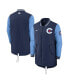 ფოტო #2 პროდუქტის Men's Navy Chicago Cubs Authentic Collection City Connect Dugout Performance Full-Zip Jacket