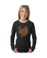 Фото #2 товара Thanksgiving - Girl's Child Word Art Long Sleeve T-Shirt