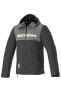 Фото #2 товара Motorradhoodie Alpinestars Sherpa Tar Grau-Schwarz-Gelb Fluo