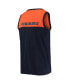 Men's Navy, Orange Chicago Bears Team Touchdown Fashion Tank Top