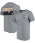 Фото #2 товара Men's Gray Florida State Seminoles Comfort Colors Campus Scenery T-shirt
