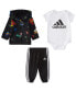 Фото #1 товара Костюм для малышей Adidas набор - куртка, комбинезон и брюки, 3 предмета