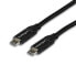 Фото #2 товара StarTech.com USB-C to USB-C Cable w/ 5A PD - M/M - 2 m (6 ft.) - USB 2.0 - USB-IF Certified, 2 m, USB C, USB C, USB 2.0, 480 Mbit/s, Black
