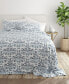 Фото #7 товара Home Collection Premium Ultra Soft Chambray Style Pattern 4 Piece Bed Sheets Set, Full