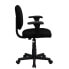 Фото #1 товара Mid-Back Black Fabric Swivel Task Chair With Adjustable Arms