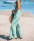 ფოტო #3 პროდუქტის Women's Soft Tie Shoulder Jumpsuit