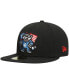 Фото #2 товара Men's Black Rocket City Trash Pandas Authentic Collection Team Alternate 59FIFTY Fitted Hat