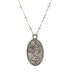 ფოტო #1 პროდუქტის Symbols of Faith Oval Madonna Child Necklace