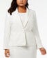 Plus Size Crepe One-Button Blazer