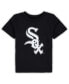 ფოტო #1 პროდუქტის Toddler Boys and Girls Black Chicago White Sox Team Crew Primary Logo T-shirt