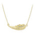 Gentle necklace made of yellow gold angel wing 279 001 00094 00