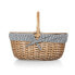 Country Navy & White Striped Picnic Basket