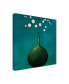 Фото #2 товара Pablo Esteban Green Vase Over Blue Canvas Art - 15.5" x 21"