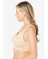 Plus Size Wireless Microfiber T-Shirt Bra Розовый, 42DDD - фото #3