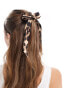 ASOS DESIGN hairband with bow detail in leopard print