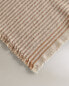 Striped throw