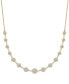 Diamond Flower Cluster Collar Necklace (2 ct. t.w.) in 14k Gold, 16" + 2" extender, Created for Macy's