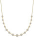 Wrapped in Love diamond Flower Cluster Collar Necklace (2 ct. t.w.) in 14k Gold, 16" + 2" extender, Created for Macy's