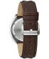 ფოტო #3 პროდუქტის Men's Chronograph Archive Parking Meter Brown Leather Strap Watch 43mm - Limited Edition