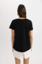 Фото #4 товара Kadın T-shirt K1507az/bk81 Black