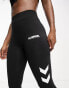 Фото #7 товара Hummel Legacy high waist leggings in black