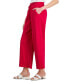 Фото #4 товара Petite Cotton Gauze Wide-Leg Pants, Created for Macy's