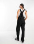 Vans ground work overall jumpsuit in black Черный, XXS - EU 32 - фото #2