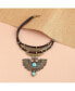 ფოტო #2 პროდუქტის Women's Gold Fan Drop Statement Necklace