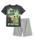 Фото #1 товара Toddler Boys Star Wars The Mandalorian The Baby Athletic T-Shirt and Mesh Shorts Outfit Set to