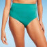 Фото #3 товара Lands' End Women's UPF 50 Full Coverage Tummy Control High Waist Bikini Bottom