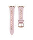 Фото #1 товара Morgan Pink Genuine Leather and Grommet Band for Apple Watch, 38mm-40mm