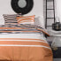 Фото #1 товара Doppelbett-Set TODAY 260 x 240 cm 100 % Baumwolle Orange, Schwarz und Wei