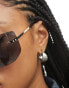 Фото #3 товара ASOS DESIGN 90s rimless wrap square sunglasses