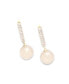 ფოტო #1 პროდუქტის Women's Pink Stone Drop Earrings