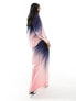 Style Cheat satin maxi skirt in ombre effect co-ord