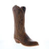 Фото #2 товара Abilene Boots 9172 Womens Brown Leather Slip On Cowboy Western Boots