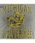 Фото #3 товара Men's Heather Gray Michigan Wolverines Vintage-Inspired Wolverbear Tri-Blend T-shirt