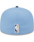 Фото #4 товара Men's Light Blue, Navy Memphis Grizzlies Gameday Gold Pop Stars 59FIFTY Fitted Hat