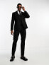 ASOS DESIGN slim suit trousers in black