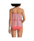 Фото #2 товара Women's Chlorine Resistant Tiered Tankini Swimsuit Top