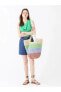 Фото #1 товара Сумка LCW ACCESSORIES Color Block Straw Shoulder Bag