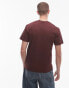 Lacoste logo t-shirt in burgundy