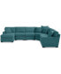 Фото #1 товара Radley Fabric 6-Piece Chaise Sectional with Wedge, Created for Macy's