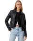ფოტო #1 პროდუქტის Women’s Minimalist Faux Leather Jacket