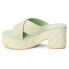 BEACH by Matisse Nellie Platform Womens Green Casual Sandals NELLIE-333